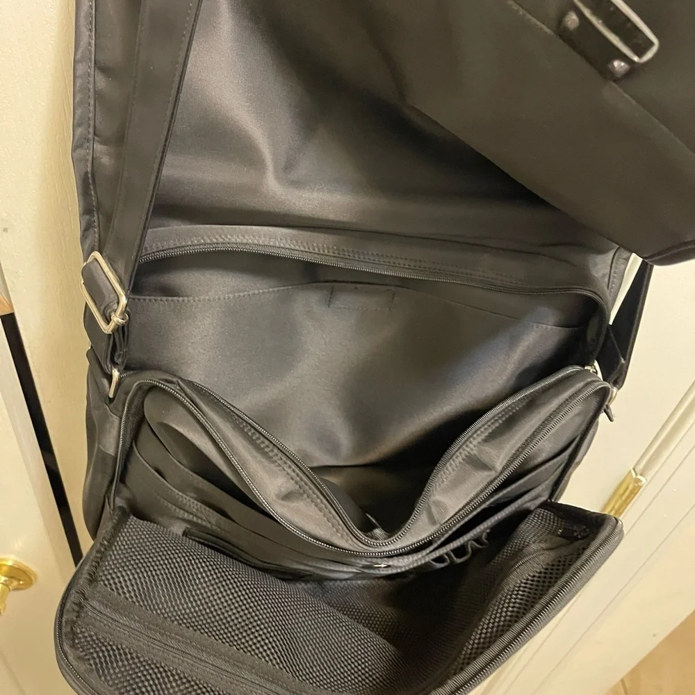 GUESS Black Nylon Exterior Laptop Bags in new conditions